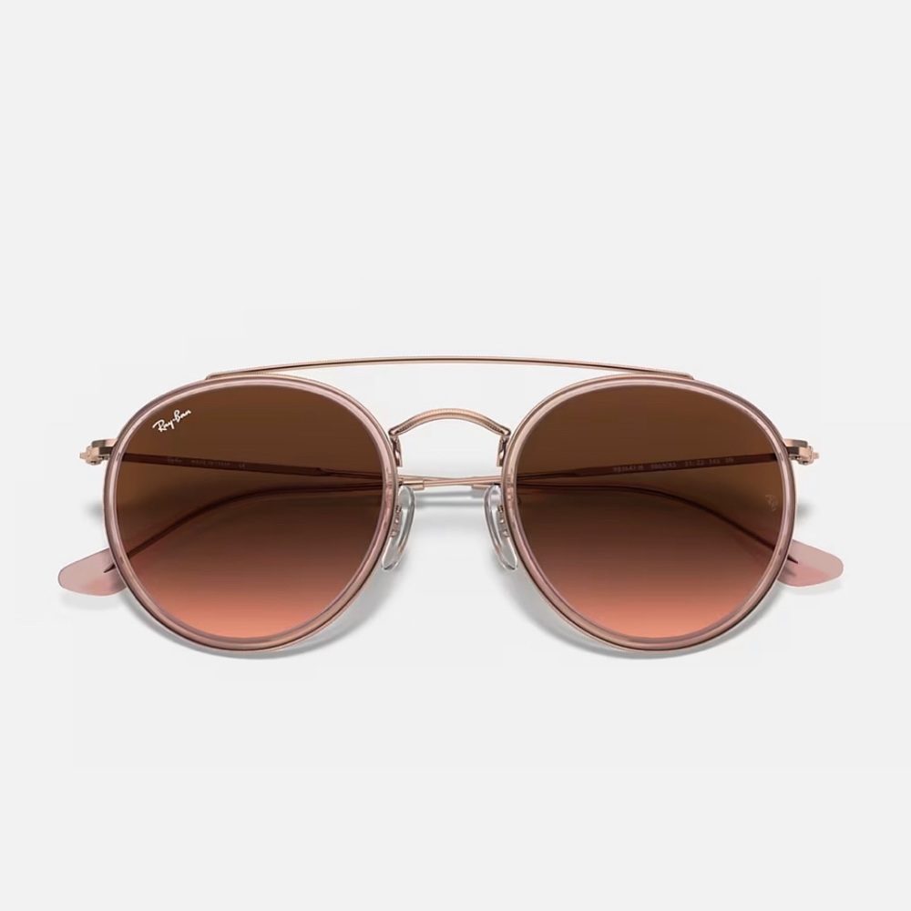 Ray-Ban Round Double Bridge - Rose Gold